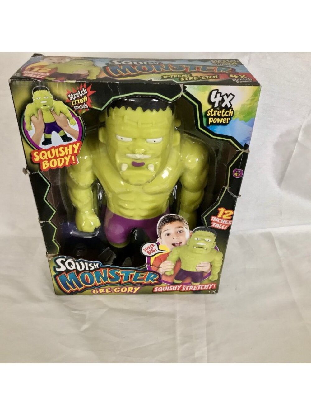 Huge Mega Stretchy Monster Toy 12" Tall Stretching 400% his Size Box Wear JA-RU